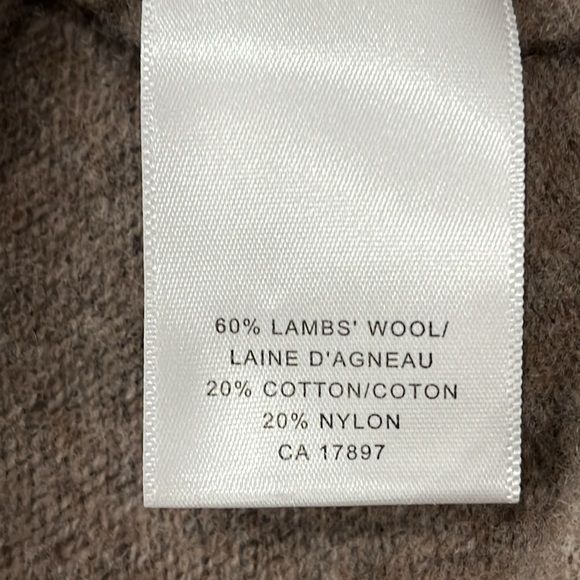 Banana Republic Lambswool Peacoat Buttoned Cardigan Sweater in Brown Pink M - Picture 11 of 12